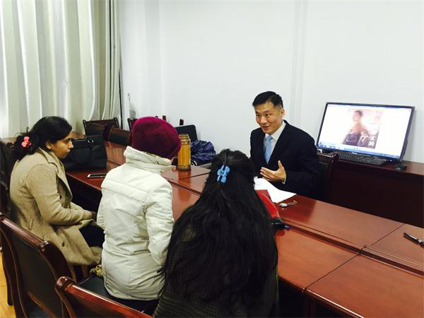 今年会官网高农老师为留学生作“中国历史与文化概况”讲座